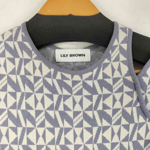 リリーブラウン Lily Brown マーメイドジャガードニットワンピース レディース ONE SIZE