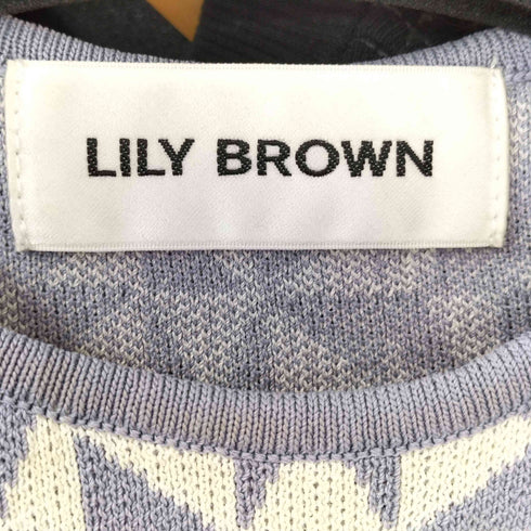 リリーブラウン Lily Brown マーメイドジャガードニットワンピース レディース ONE SIZE