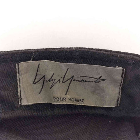 ヨウジヤマモトプールオム Yohji Yamamoto POUR HOMME GABARDINE ウールギャバジン ベースボールキャップ メンズ 7 1/2