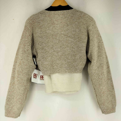 リリーブラウン Lily Brown オフショルダーラメニットセットアップ レディース ONE SIZE
