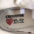 プレイコムデギャルソン PLAY COMME des GARCONS ハート総柄 キャンバス ハイカットスニーカー メンズ JPN:26
