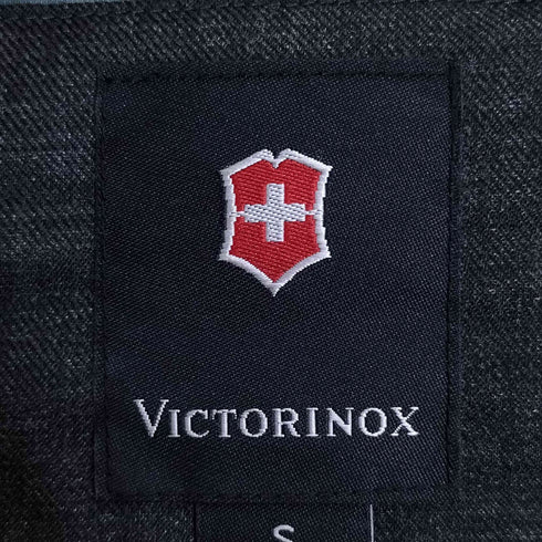 ビクトリノックス VICTORINOX ニット 素材切替 ジップアップ 中綿ジャケット メンズ import:S