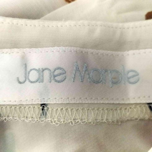 Jane Marple 遊園地柄 リボン 膝丈ワンピース レディース M