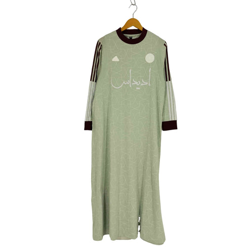 アディダス adidas PAKAIAN 総柄 ロゴパッチ 3ストライプ ワンピース レディース 2XL