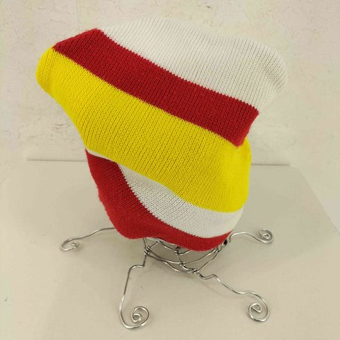 Bayer Textilfaser Vintage ユーロ マルチカラー バイアスデザイン ポリアクリルニット帽 メンズ ONE SIZE