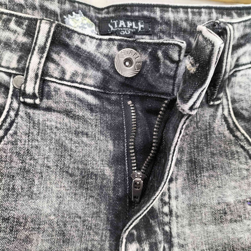 ステイプル staple WASHED SHORT DENIM メンズ 30