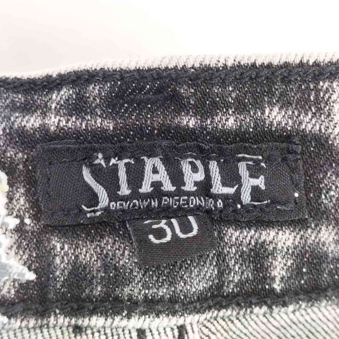 ステイプル staple WASHED SHORT DENIM メンズ 30