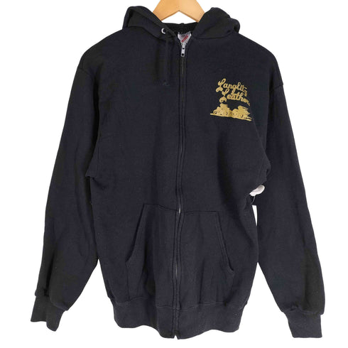 ジャージーズ JERZEES 80-90s USA製 ジャージーズボディ LANGLITZ LEATHERS プリント ジップアップフーディー メンズ import:M