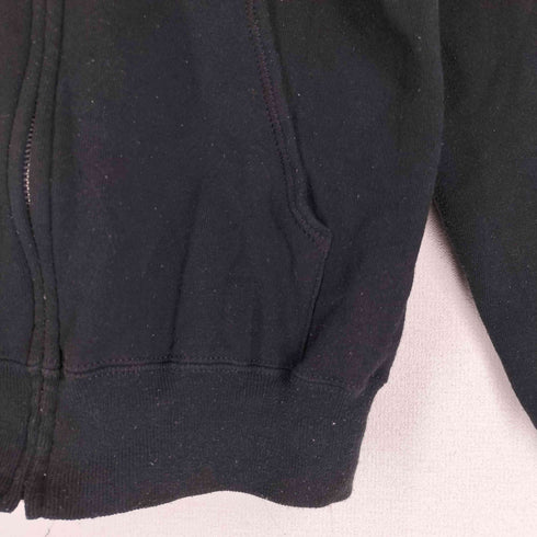 ジャージーズ JERZEES 80-90s USA製 ジャージーズボディ LANGLITZ LEATHERS プリント ジップアップフーディー メンズ import:M
