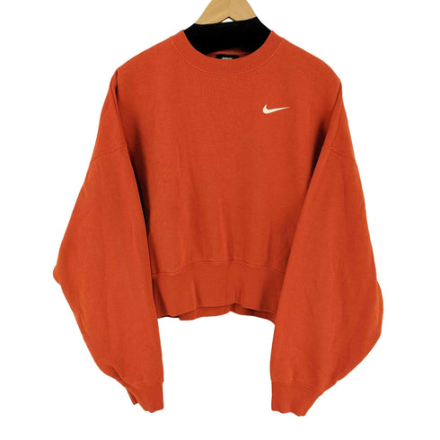 ナイキ NIKE スウォッシュ刺繍 クルーネックスウェット 短丈 レディース JPN:XS