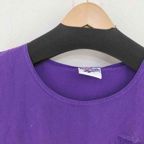 リーボック Reebok USA製 ロゴ刺繍 タンクトップ レディース import:M