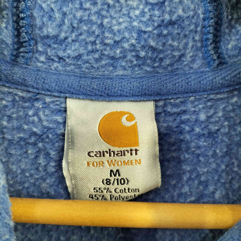 カーハート Carhartt MADE IN MEXICO フロントロゴ刺繍 ラグランジップアップフーディ レディース import:M