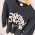 フルーツオブザルーム FRUIT OF THE LOOM 90S カナダ製 RHYTHM NATION 発泡プリント ラグラン スウェット ©コピーライト入り メンズ import:L