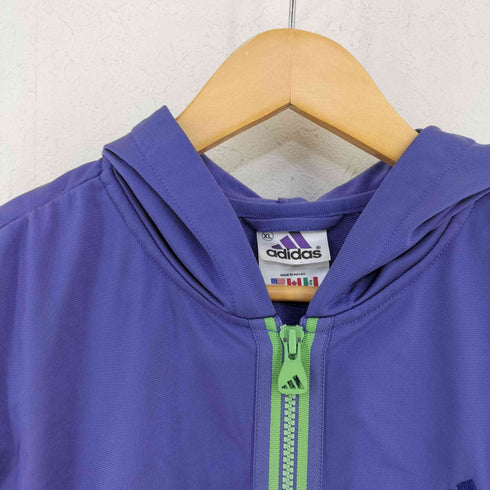 アディダス adidas マカオ製 パフォーマンスロゴ ジップアップパーカー レディース JPN:XL