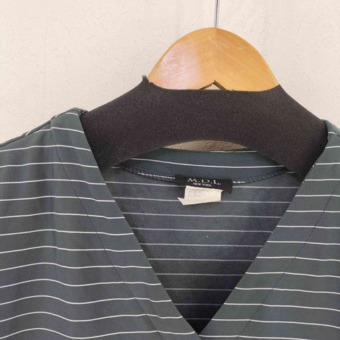 M.D.L. NEWYORK ボーダー ストレッチカーディガン レディース import:XL