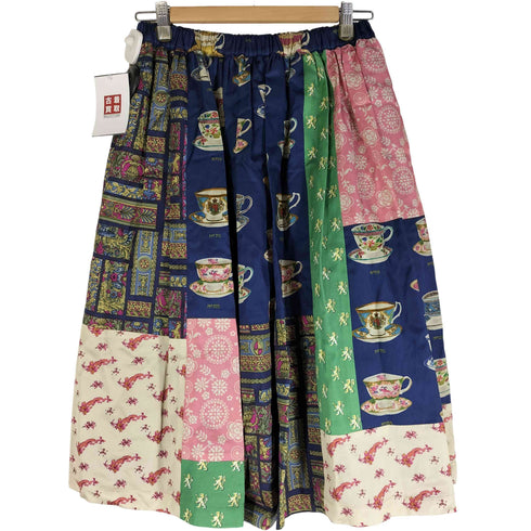 ジェーンマープルドンルサロン Jane Marple Dans Le Salon 22aw Royal Bone China Patchwork Skirt ミントンコレクション レディース M