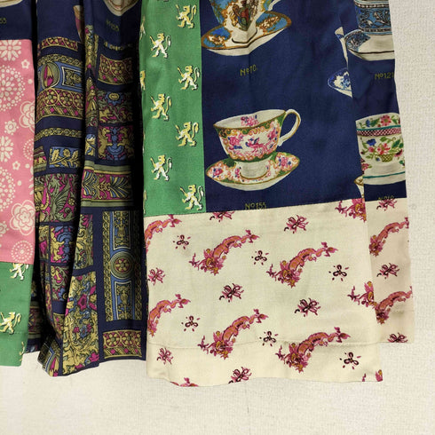 ジェーンマープルドンルサロン Jane Marple Dans Le Salon 22aw Royal Bone China Patchwork Skirt ミントンコレクション レディース M