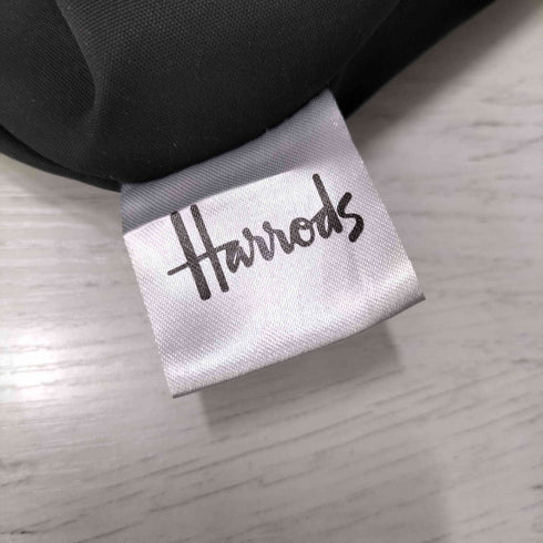 ハロッズ HARRODS ロゴ 凹凸 デザイン エナメル ハンド バック レディース