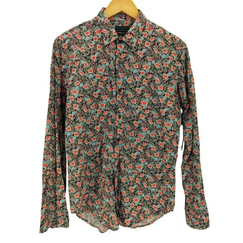 ザラマン ZARA MAN SLIM FIT ボタニカル 花柄シャツ メンズ JPN:M
