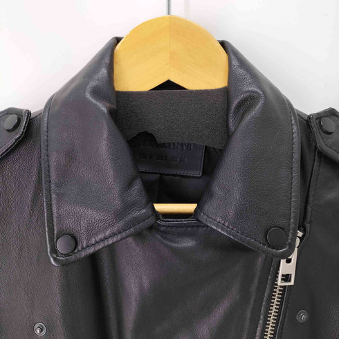 オールセインツ ALLSAINTS ラムレザーダブルライダースジャケット レディース UK:6