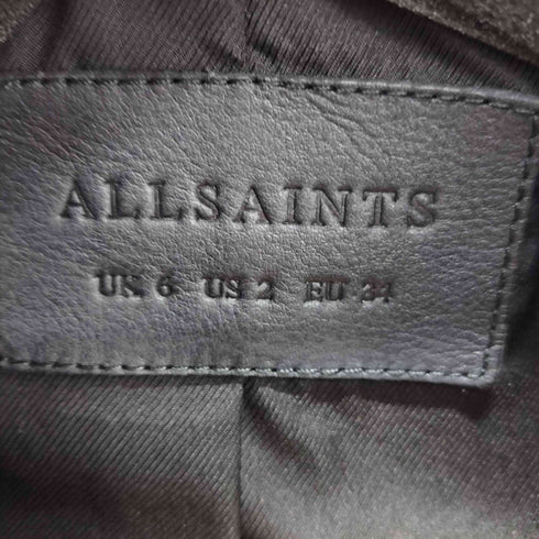 オールセインツ ALLSAINTS ラムレザーダブルライダースジャケット レディース UK:6