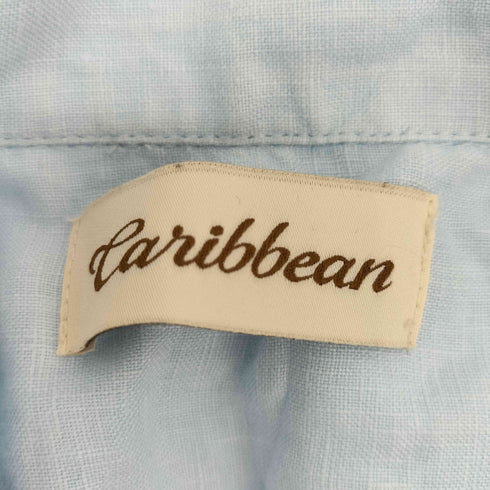 カリビアン Caribbean 90-2000s リネン100% キューバシャツ メンズ import:XL