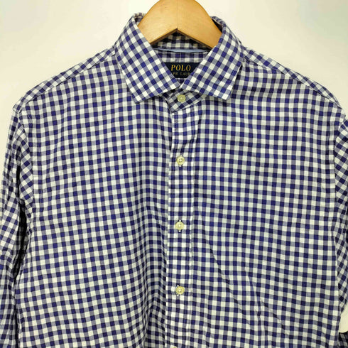 ポロラルフローレン POLO RALPH LAUREN ギンガムチェック レギュラーカラーシャツ メンズ import:M