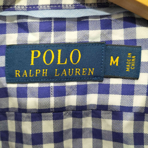 ポロラルフローレン POLO RALPH LAUREN ギンガムチェック レギュラーカラーシャツ メンズ import:M