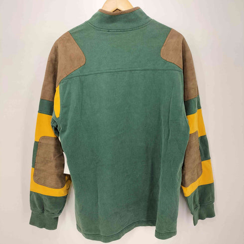 オービス ORVIS 90-2000s ハーフジップ ショルダーパッチ エルボーパッチ ラガースウェット メンズ