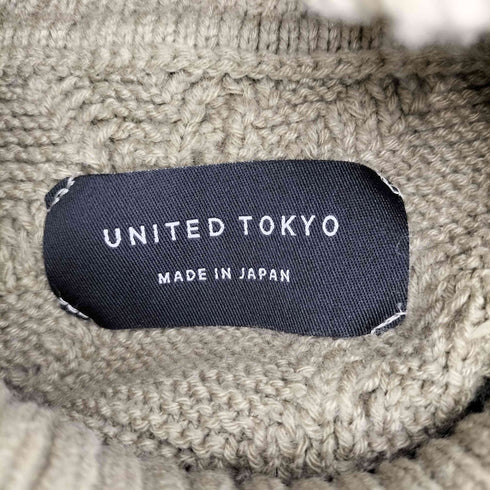 ユナイテッドトウキョウ UNITED TOKYO 2021AW コンビケーブルオフタートル メンズ FREE