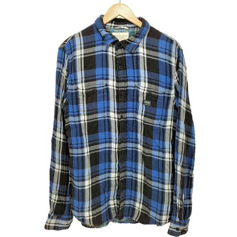 デニムアンドサプライ ラルフローレン DENIM & SUPPLY RALPH LAUREN チェック ネルシャツ メンズ L