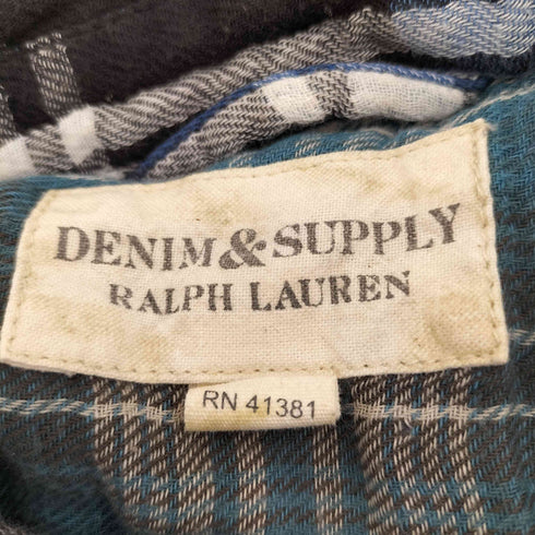 デニムアンドサプライ ラルフローレン DENIM & SUPPLY RALPH LAUREN チェック ネルシャツ メンズ L