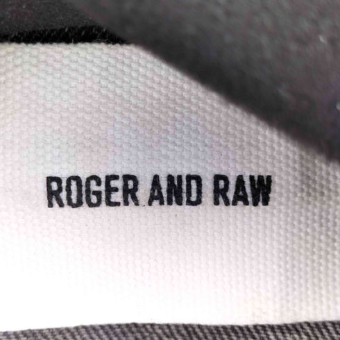 ROGER AND RAW バックオープンブラックデニムジャケット レディース