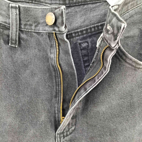 ラスラー RUSTLER MADE IN NICARAGUA 後染めブラック ストレートデニムパンツ メンズ 30x32