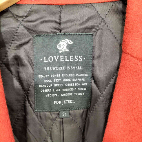 ラブレス LOVELESS 裏地キルティング ウール チェスターコート レディース FR:34
