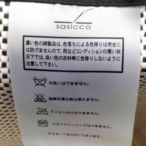 sasicco デザイン 総柄 トートバッグ メンズ