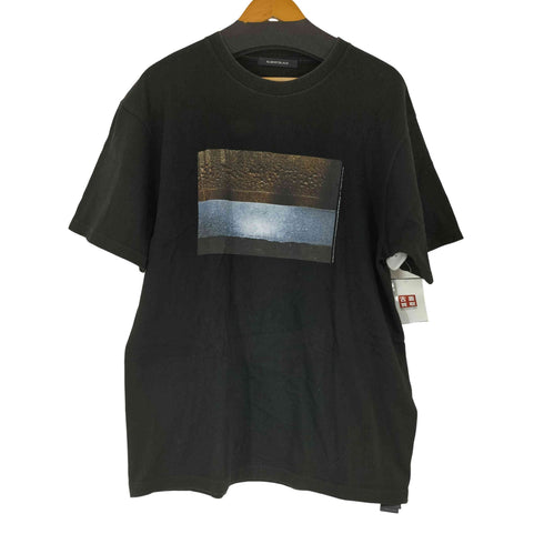 オールモストブラック ALMOSTBLACK フロントプリントクルーネックカットソー メンズ JPN:2