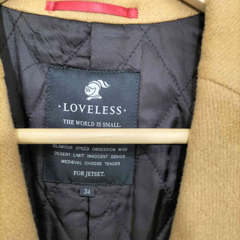 ラブレス LOVELESS 裏地キルティング ウール チェスターコート レディース FR:34