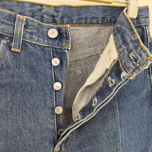 リーバイス Levis HEXICO MADE IN USA リメイク 501 ボタンフライカットオフデニムパンツ ボタン裏553 メンズ W33 L30