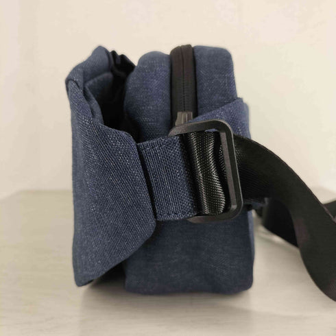 QUICK PACK デニム地 ボディバッグ ウエストバッグ メンズ