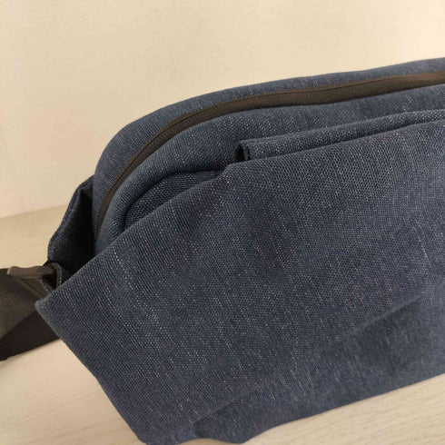 QUICK PACK デニム地 ボディバッグ ウエストバッグ メンズ