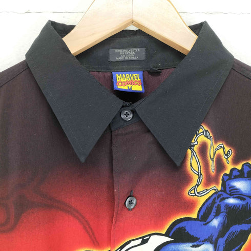 ©2001 キャラクタープリント開襟シャツ メンズ 2XL