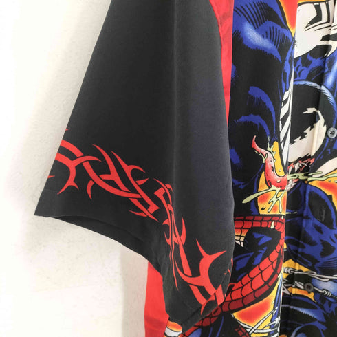 ©2001 キャラクタープリント開襟シャツ メンズ 2XL