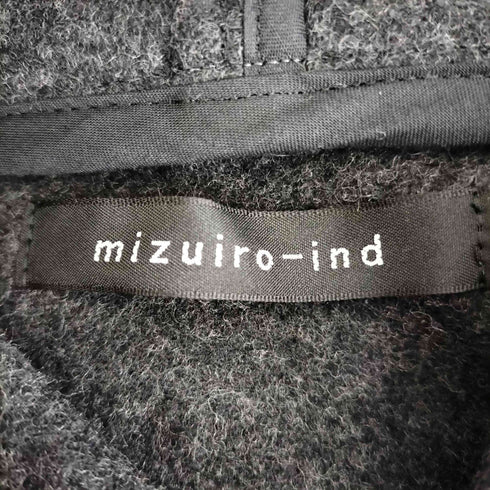 ミズイロインド mizuiro ind Aライン ウール ダッフル コート レディース