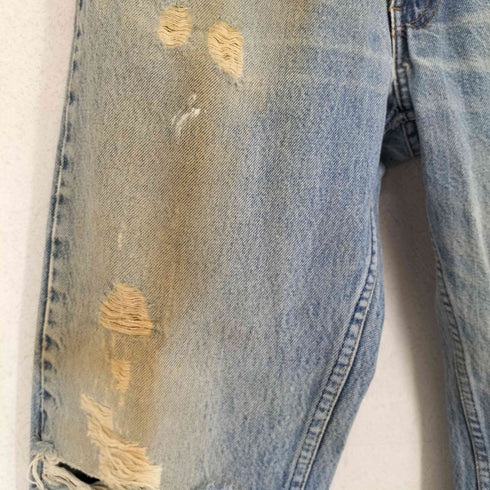 リーバイス Levis 505 0217 カナダ製 オレンジタブ ジッパーフライダメージデニムパンツ メンズ 33/34
