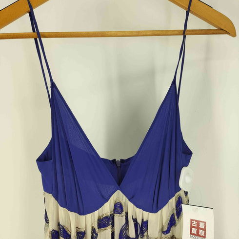 エトロ ETRO イタリア製 総柄 ビーズ 装飾 シルク キャミ トップス レディース EUR:42