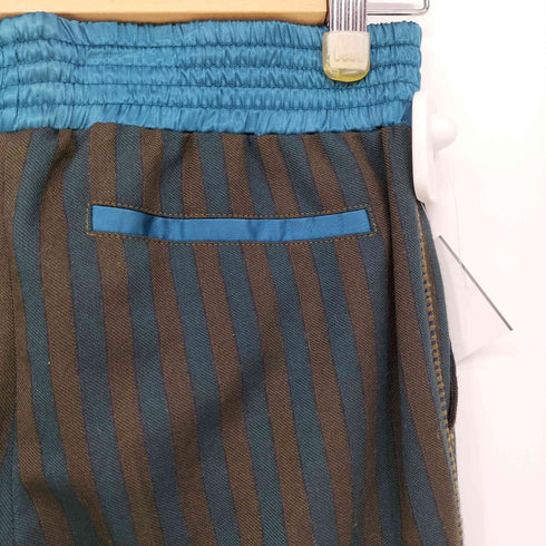 エトロ ETRO イタリア製 サイド 刺繍ライン ウール イージー ストレート スラックス パンツ レディース EUR:38