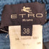 エトロ ETRO イタリア製 サイド 刺繍ライン ウール イージー ストレート スラックス パンツ レディース EUR:38