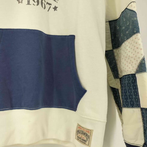 ポロバイラルフローレン Polo by RALPH LAUREN ロゴ ディストレスト フリース フーディー 後付けフーディー メンズ JPN:S