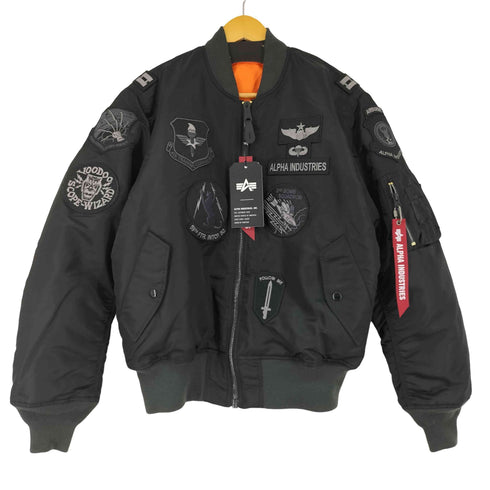 アルファインダストリーズ ALPHA INDUSTRIES 中田商店 フルパッチMA-1 メンズ JPN:L